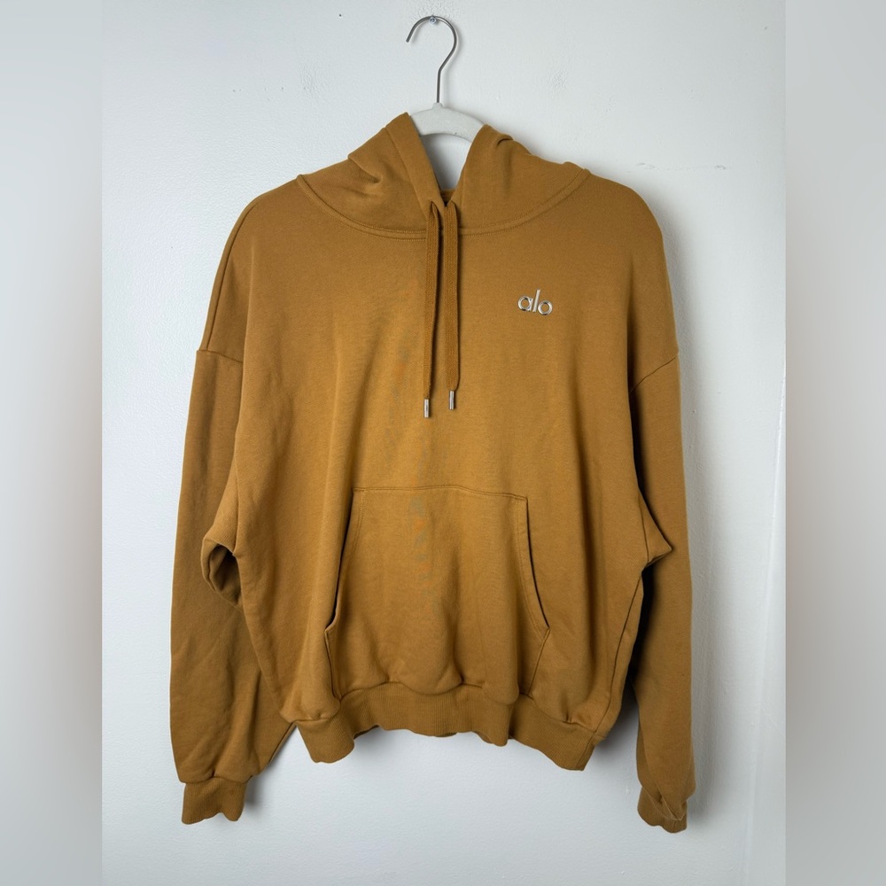 ALO Yoga Toffee Accolade Hooded Sweatshirt Medium Rare - Picture 3 of 6